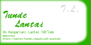 tunde lantai business card